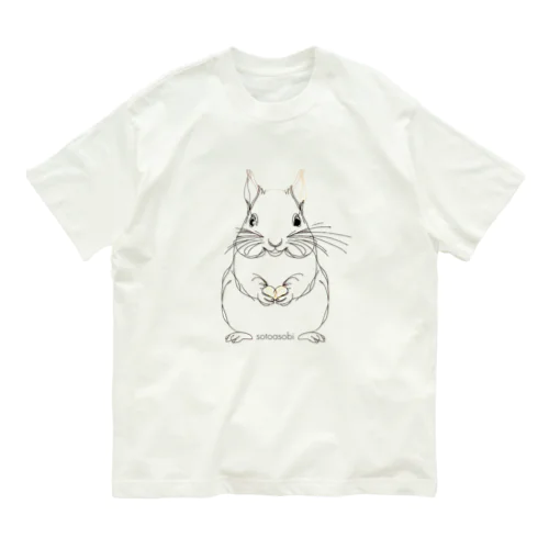 sotoasobi -rabbit オーガニックコットンTシャツ