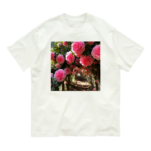 椿のドームなでしこ1478 Organic Cotton T-Shirt