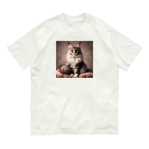 猫とパール Organic Cotton T-Shirt