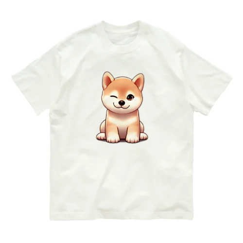 ウィンク柴 Organic Cotton T-Shirt