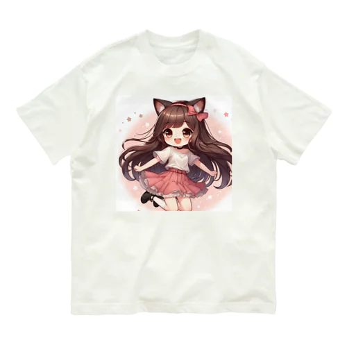 ねこニコばん オーガニックコットンTシャツ