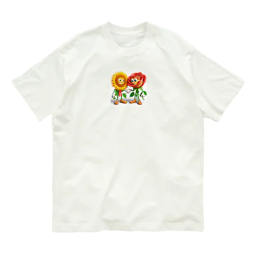 ひまわり君とバーバラちゃん オーガニックコットンTシャツ