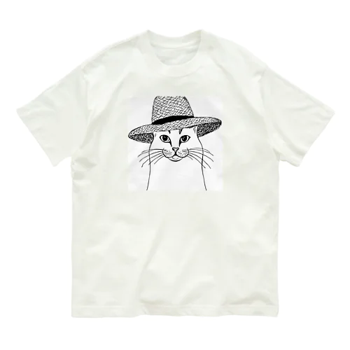 ムギワラノネコ オーガニックコットンTシャツ