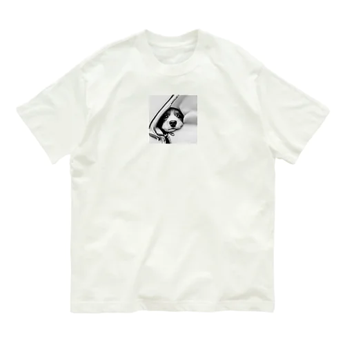 ジッパー犬 Organic Cotton T-Shirt