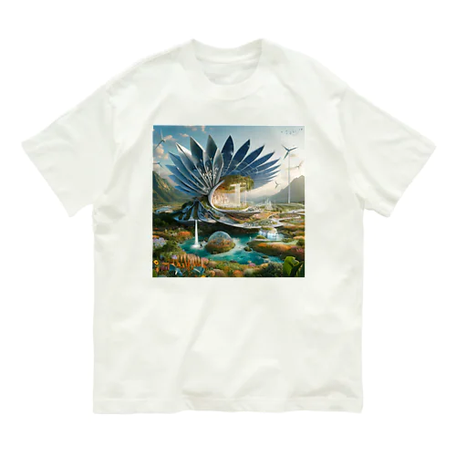 異世界の風景が現実と未来を繋ぐ Organic Cotton T-Shirt