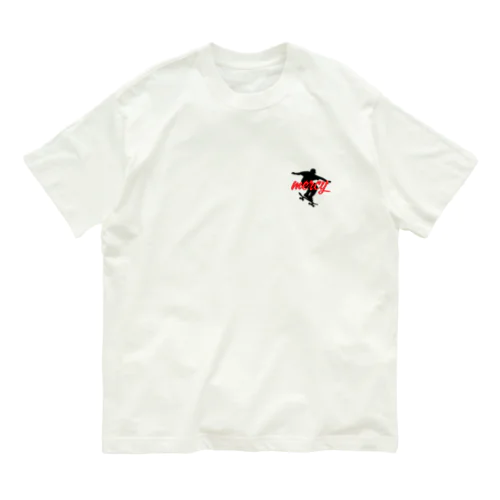 🛹スケートボードA ワンポイントデザイン Organic Cotton T-Shirt