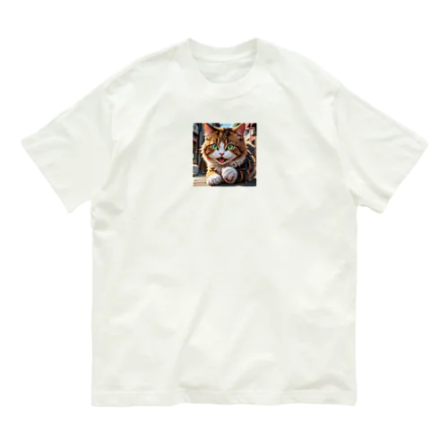 何かしようとしてる猫 Organic Cotton T-Shirt