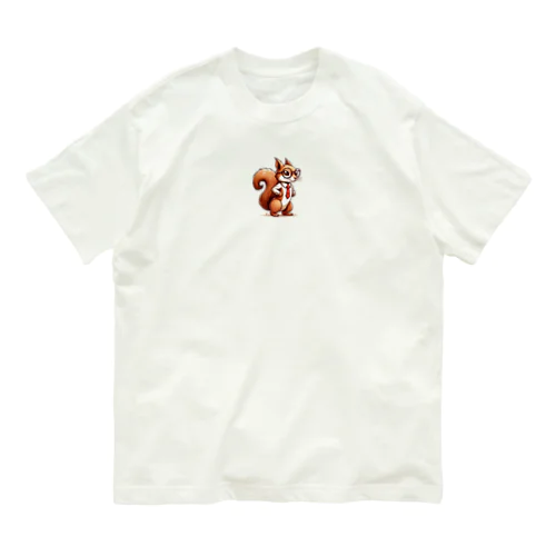 メガネ・リス Organic Cotton T-Shirt