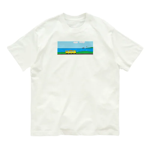 海岸線 オーガニックコットンTシャツ