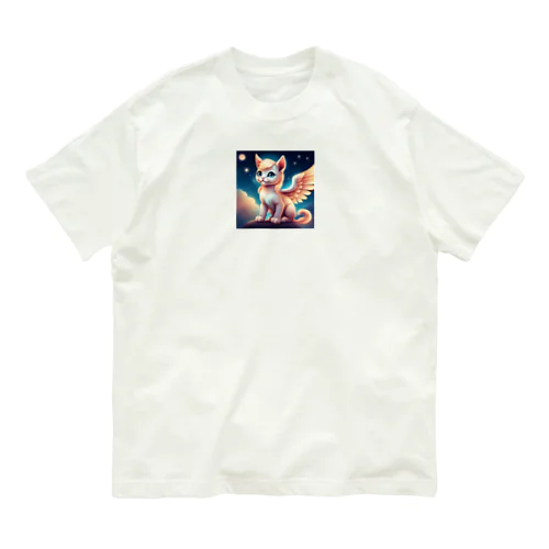 かわいいベガ猫のイラストグッズ Organic Cotton T-Shirt