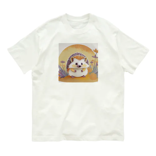 夕焼け空のハリネズミ🦔 Organic Cotton T-Shirt