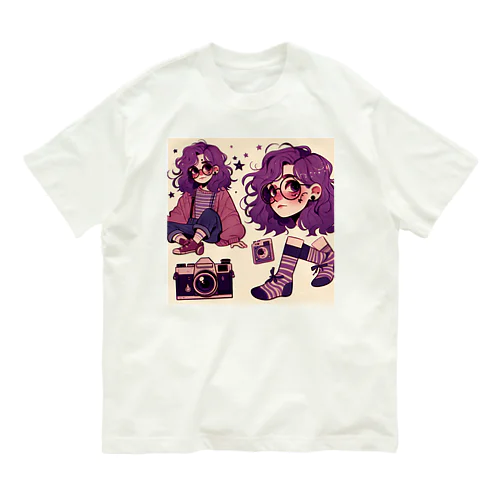 カメラと少女 Organic Cotton T-Shirt