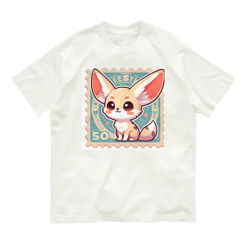 耳長が可愛いフェネックちゃん Organic Cotton T-Shirt