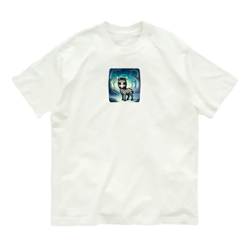 不気味で可愛いシマウマ001 Organic Cotton T-Shirt