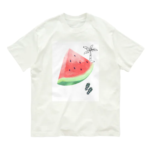 スイカ Organic Cotton T-Shirt