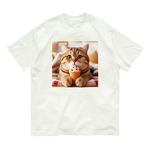 猫LOVE items 茶トラ Organic Cotton T-Shirt