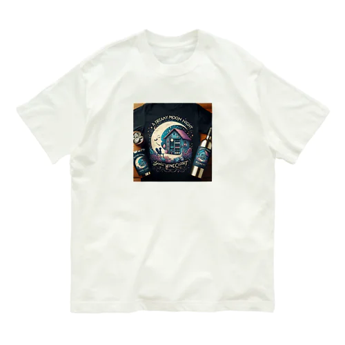 A Dreamy moon night オーガニックコットンTシャツ