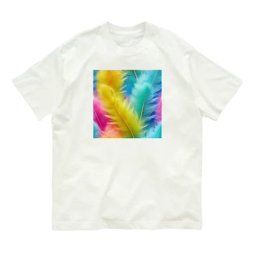 羽根のカレイドスコープ Organic Cotton T-Shirt