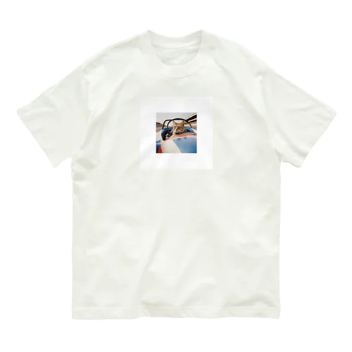 スピードスターにゃんこ Organic Cotton T-Shirt