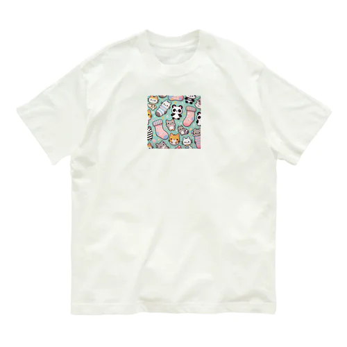 パンダ靴下の森 Organic Cotton T-Shirt