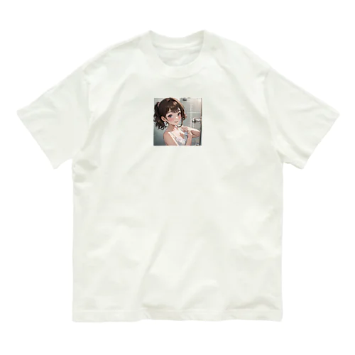 シャワー浴びてる女の子 Organic Cotton T-Shirt