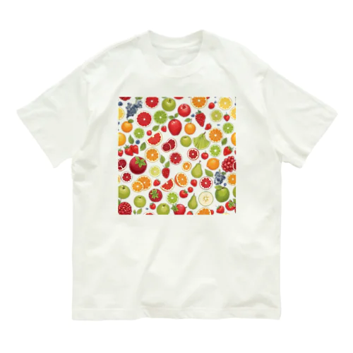 色々な果物 Organic Cotton T-Shirt