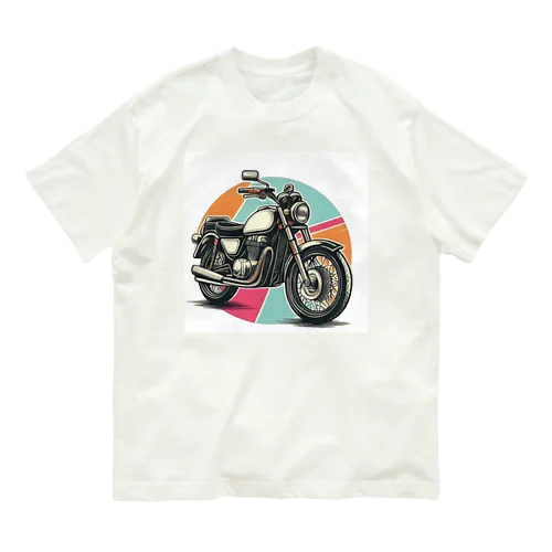 バイクでレツゴー オーガニックコットンTシャツ