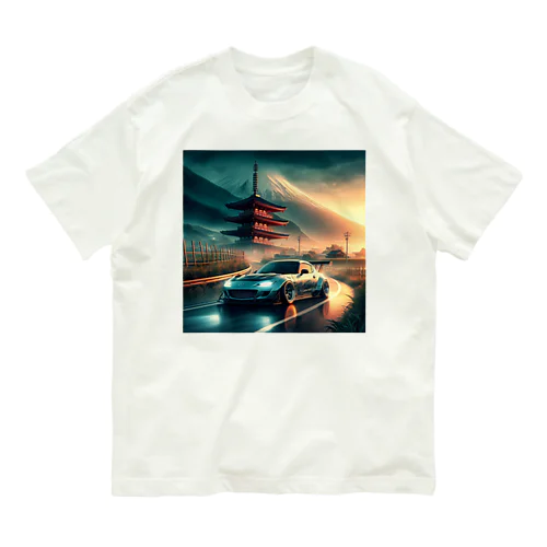 ロードスター　ドリフト　日本　峠　MAZDA Organic Cotton T-Shirt