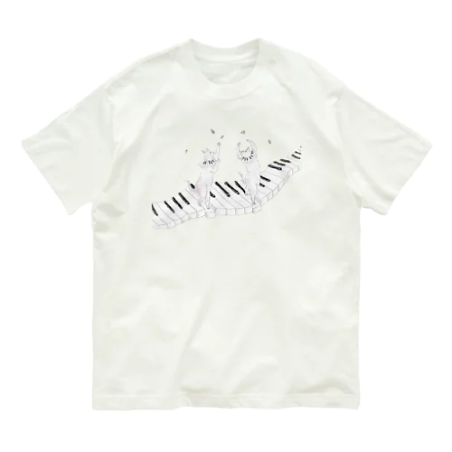 ピアノ教室にゃんこ Organic Cotton T-Shirt