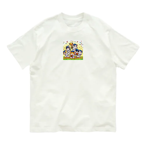 ニャンコチームの勝利 Organic Cotton T-Shirt