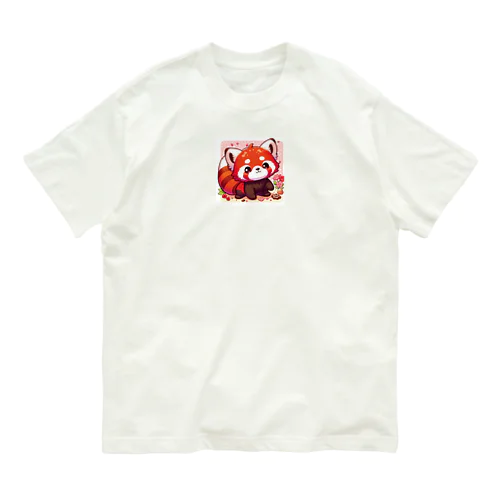 レッサーパンダ オーガニックコットンTシャツ