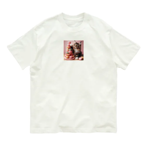 猫とマカロン Organic Cotton T-Shirt