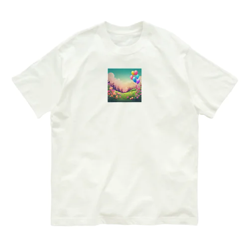 ふわふわ風船 オーガニックコットンTシャツ