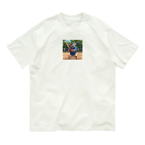 コアラップンで野球をしよう Organic Cotton T-Shirt