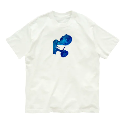 青いクラゲ オーガニックコットンTシャツ