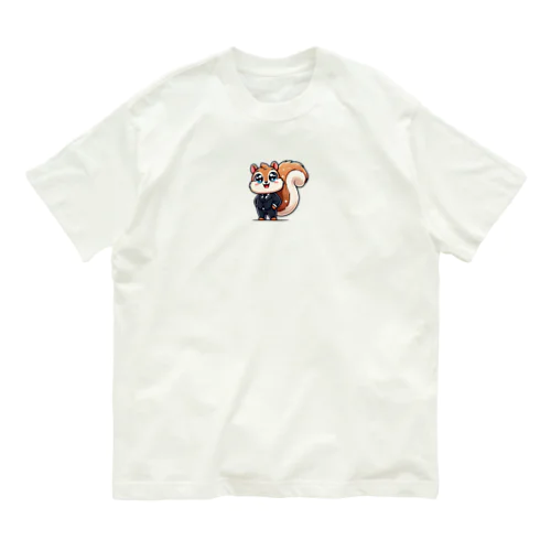 入社2年目の先輩リス Organic Cotton T-Shirt