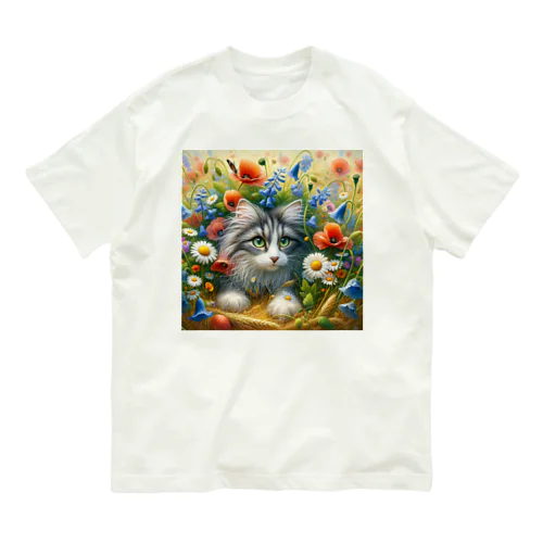 猫ちゃん Organic Cotton T-Shirt