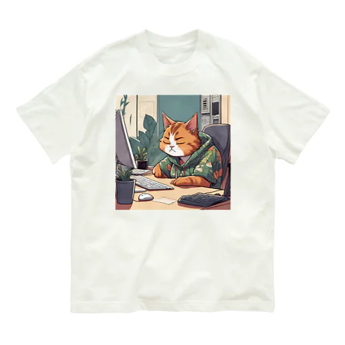 猫エンジニア Organic Cotton T-Shirt