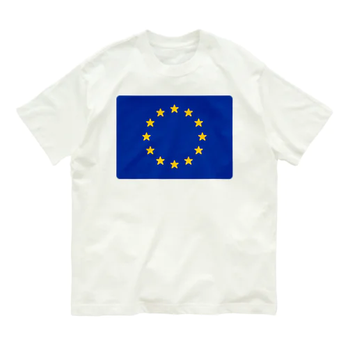 欧州旗の国旗 オーガニックコットンTシャツ