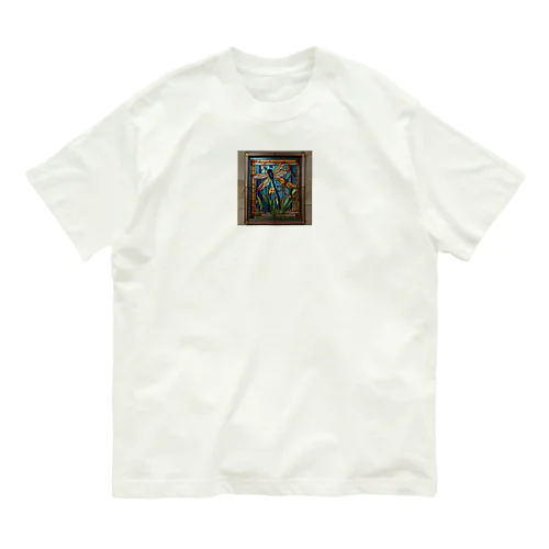 ドラゴンフライダンス・ステンドグラス Organic Cotton T-Shirt