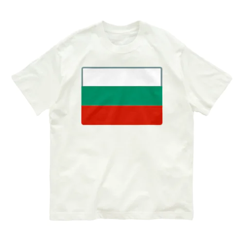 ブルガリアの国旗 オーガニックコットンTシャツ
