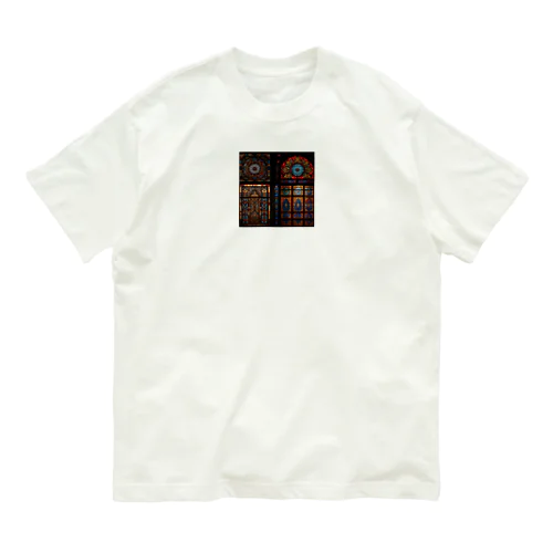 中東の宮殿のステンドグラス Organic Cotton T-Shirt