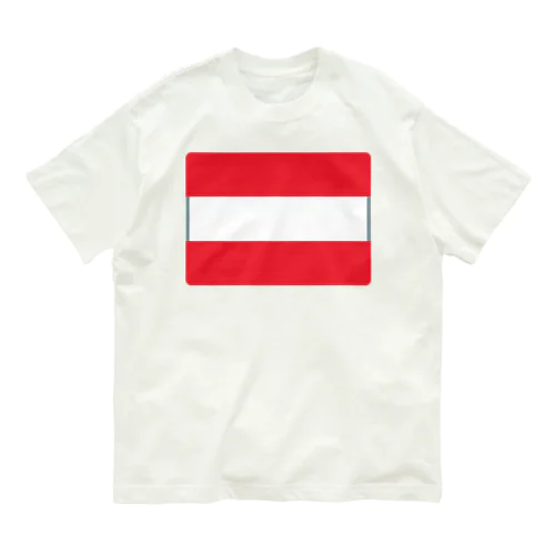 オーストリアの国旗 Organic Cotton T-Shirt