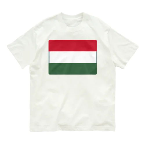 ハンガリーの国旗 オーガニックコットンTシャツ