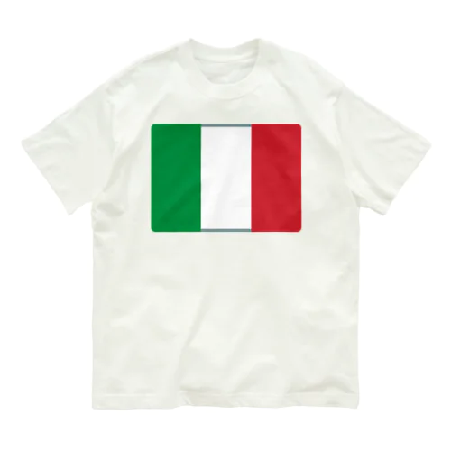 イタリアの国旗 Organic Cotton T-Shirt