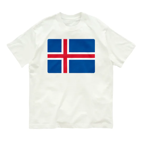 アイスランドの国旗 Organic Cotton T-Shirt