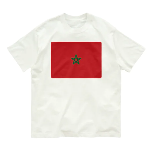 モロッコの国旗 Organic Cotton T-Shirt