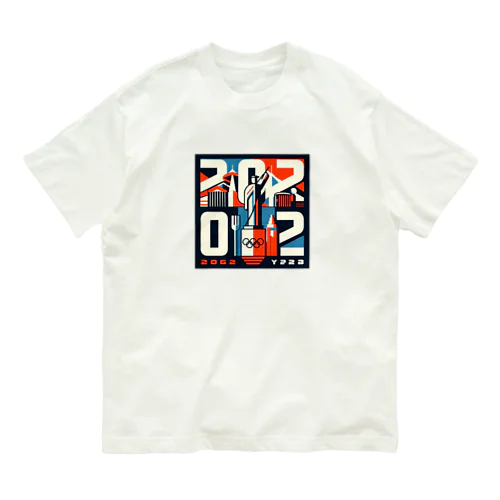 【2062】アート オーガニックコットンTシャツ