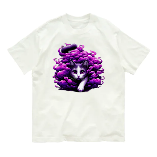 ボワっと猫 Organic Cotton T-Shirt