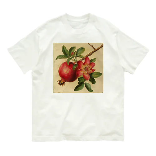 ザクロ　なでしこ1478 Organic Cotton T-Shirt